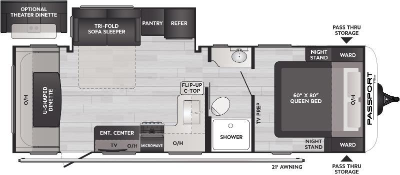 2020 passport travel trailer floor plans