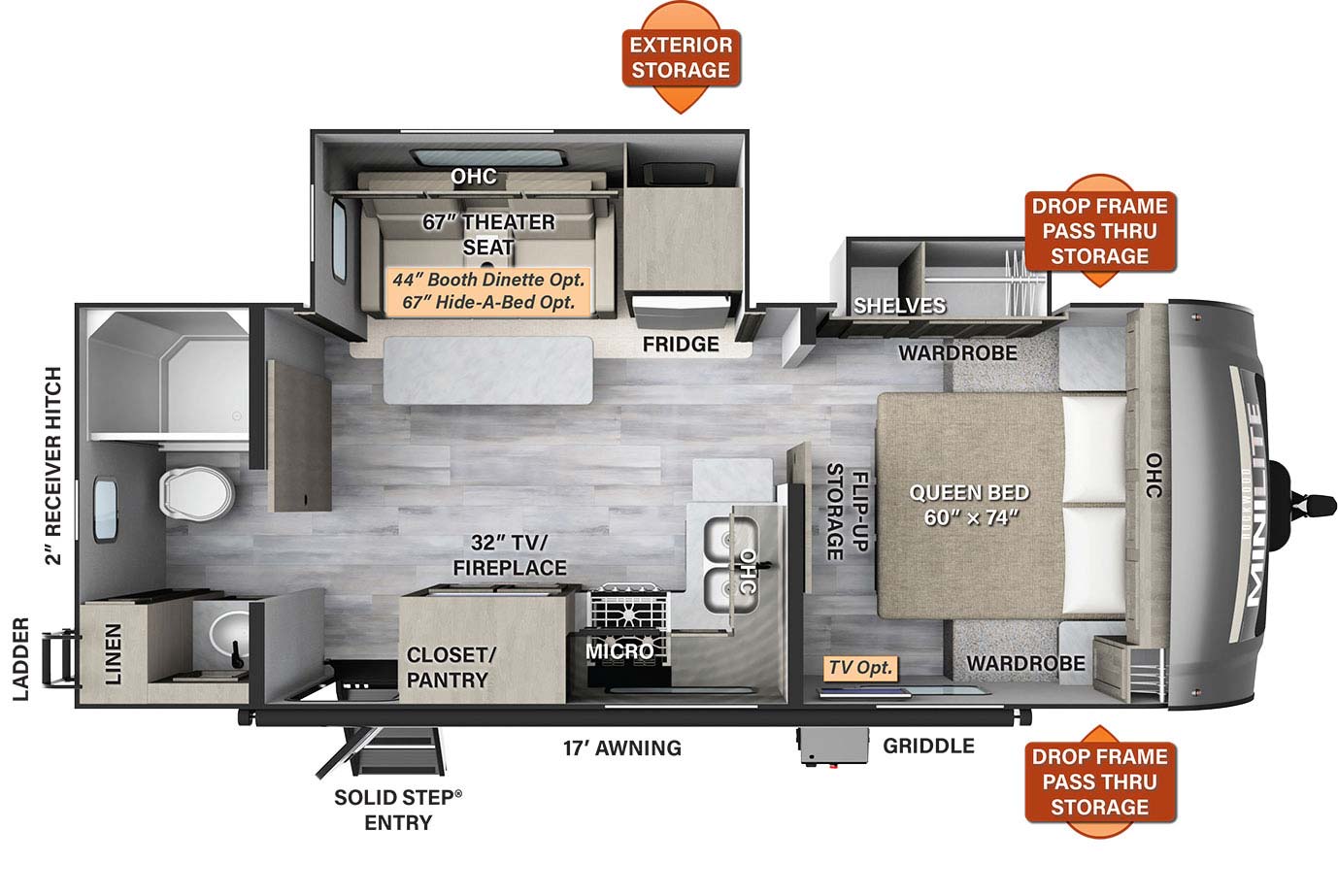 Rockwood 2511s Floorplan Rockwood 2511s Floorplan